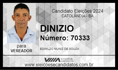 Candidato DINIZIO 2024 - CATOLÂNDIA - Eleições