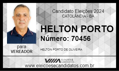 Candidato HELTON PORTO 2024 - CATOLÂNDIA - Eleições