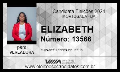 Candidato ELIZABETH 2024 - MORTUGABA - Eleições