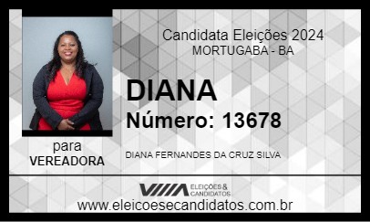 Candidato DIANA 2024 - MORTUGABA - Eleições