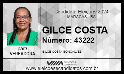 Candidato GILCE COSTA 2024 - MARACÁS - Eleições