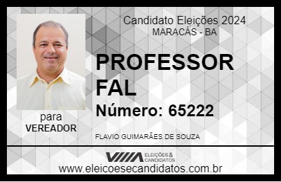 Candidato PROFESSOR FAL 2024 - MARACÁS - Eleições