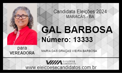 Candidato GAL BARBOSA 2024 - MARACÁS - Eleições