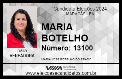 Candidato MARIA BOTELHO DO MST 2024 - MARACÁS - Eleições