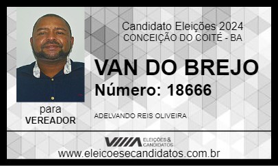 Candidato VAN DO BREJO 2024 - CONCEIÇÃO DO COITÉ - Eleições