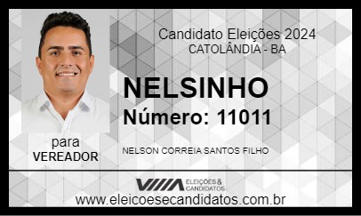 Candidato NELSINHO 2024 - CATOLÂNDIA - Eleições