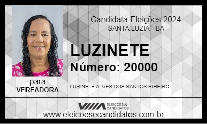 Candidato LUZINETE 2024 - SANTA LUZIA - Eleições