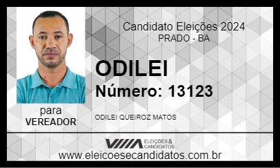 Candidato ODILEI 2024 - PRADO - Eleições