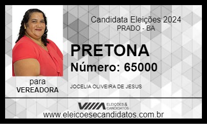 Candidato PRETONA 2024 - PRADO - Eleições