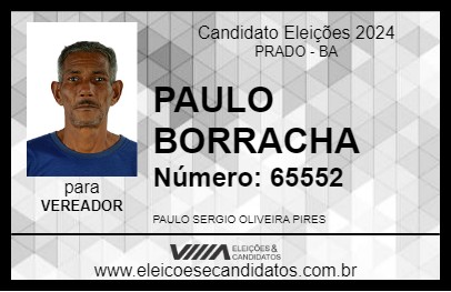 Candidato PAULO BORRACHA 2024 - PRADO - Eleições