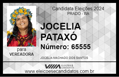 Candidato JOCELIA PATAXÓ 2024 - PRADO - Eleições