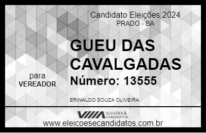 Candidato GUEU DAS CAVALGADAS 2024 - PRADO - Eleições