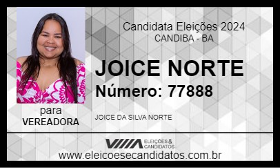 Candidato JOICE NORTE 2024 - CANDIBA - Eleições