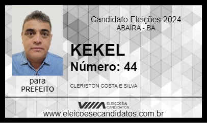 Candidato KEKEL 2024 - ABAÍRA - Eleições