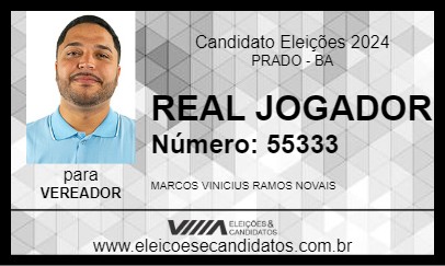 Candidato REAL JOGADOR 2024 - PRADO - Eleições