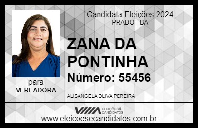 Candidato ZANA DA PONTINHA 2024 - PRADO - Eleições