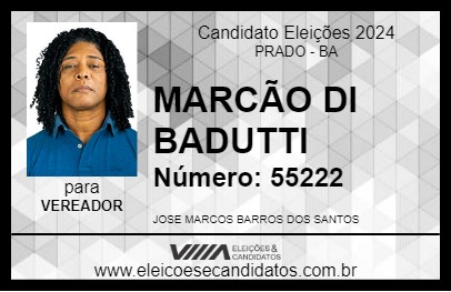 Candidato MARCÃO DI BADUTTI 2024 - PRADO - Eleições