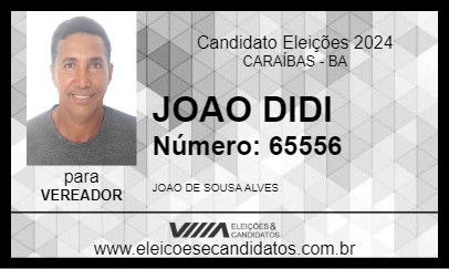 Candidato JOAO DIDI 2024 - CARAÍBAS - Eleições