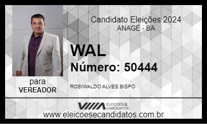 Candidato WAL 2024 - ANAGÉ - Eleições