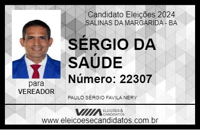 Candidato SÉRGIO DA SAÚDE 2024 - SALINAS DA MARGARIDA - Eleições