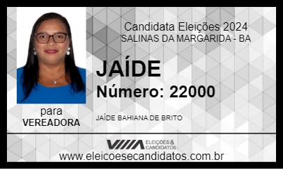 Candidato JAÍDE 2024 - SALINAS DA MARGARIDA - Eleições