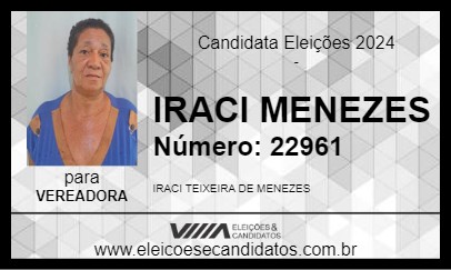 Candidato IRACI MENEZES 2024 - SALINAS DA MARGARIDA - Eleições