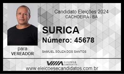 Candidato SURICA 2024 - CACHOEIRA - Eleições