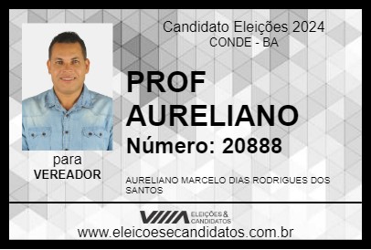 Candidato PROF AURELIANO 2024 - CONDE - Eleições