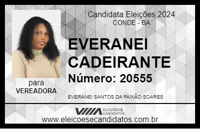 Candidato EVERANEI CADEIRANTE 2024 - CONDE - Eleições