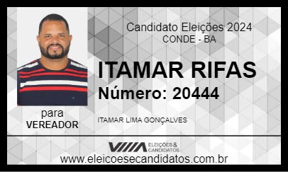 Candidato ITAMAR RIFAS 2024 - CONDE - Eleições