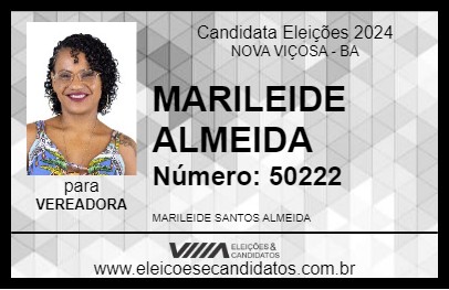 Candidato MARILEIDE ALMEIDA 2024 - NOVA VIÇOSA - Eleições