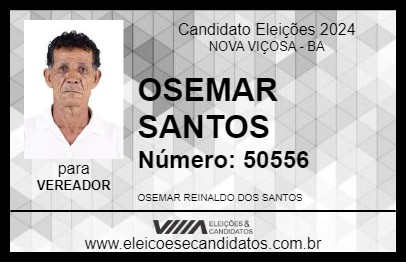 Candidato OSEMAR SANTOS 2024 - NOVA VIÇOSA - Eleições