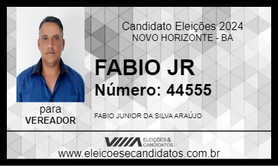 Candidato FABIO JR 2024 - NOVO HORIZONTE - Eleições