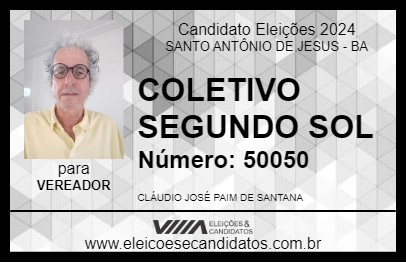 Candidato COLETIVO SEGUNDO SOL 2024 - SANTO ANTÔNIO DE JESUS - Eleições