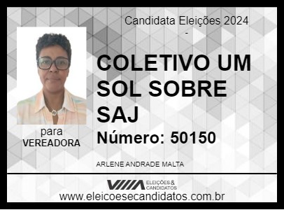 Candidato ARLENE MALTA UM SOL SOBRE SAJ. 2024 - SANTO ANTÔNIO DE JESUS - Eleições