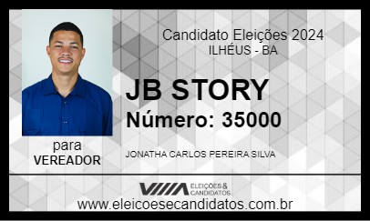 Candidato JB STORY 2024 - ILHÉUS - Eleições