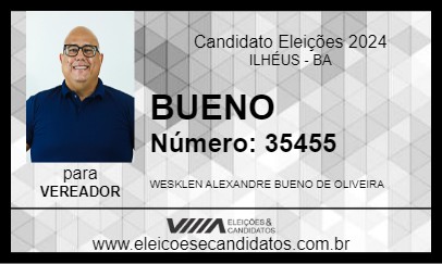 Candidato BUENO 2024 - ILHÉUS - Eleições