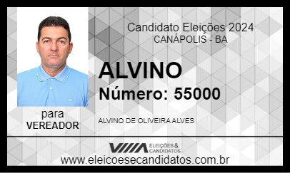 Candidato ALVINO 2024 - CANÁPOLIS - Eleições