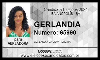 Candidato GERLANDIA 2024 - BAIANÓPOLIS - Eleições