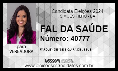 Candidato FAL DA SAÚDE 2024 - SIMÕES FILHO - Eleições