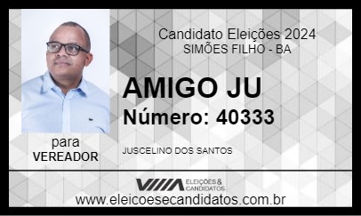 Candidato AMIGO JU 2024 - SIMÕES FILHO - Eleições