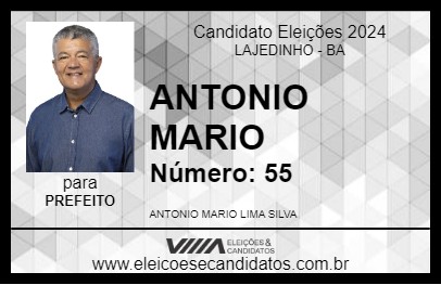 Candidato ANTONIO MARIO 2024 - LAJEDINHO - Eleições