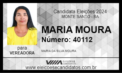 Candidato MARIA MOURA 2024 - MONTE SANTO - Eleições