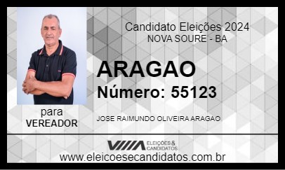 Candidato ARAGAO 2024 - NOVA SOURE - Eleições