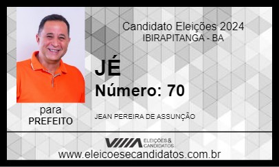 Candidato JÉ 2024 - IBIRAPITANGA - Eleições