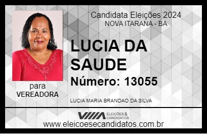 Candidato LUCIA DA SAUDE 2024 - NOVA ITARANA - Eleições