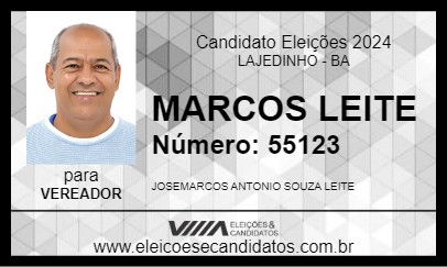 Candidato MARCOS LEITE 2024 - LAJEDINHO - Eleições