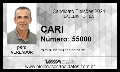 Candidato CARI 2024 - LAJEDINHO - Eleições