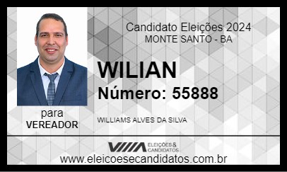 Candidato WILLIAM ALVES 2024 - MONTE SANTO - Eleições