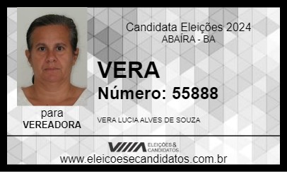 Candidato VERA 2024 - ABAÍRA - Eleições